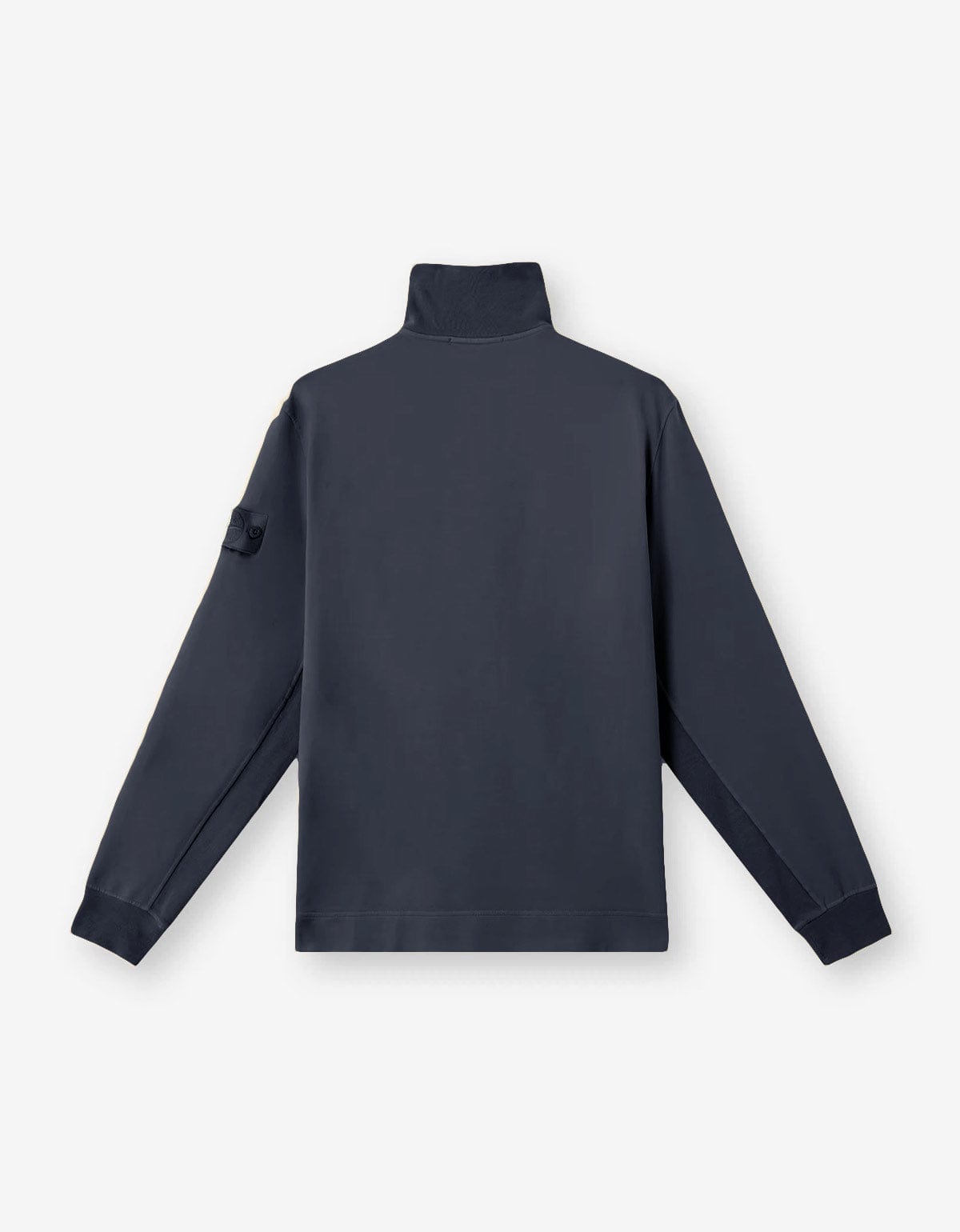 Stone Island Ghost Blue Half-Snap Sweatshirt