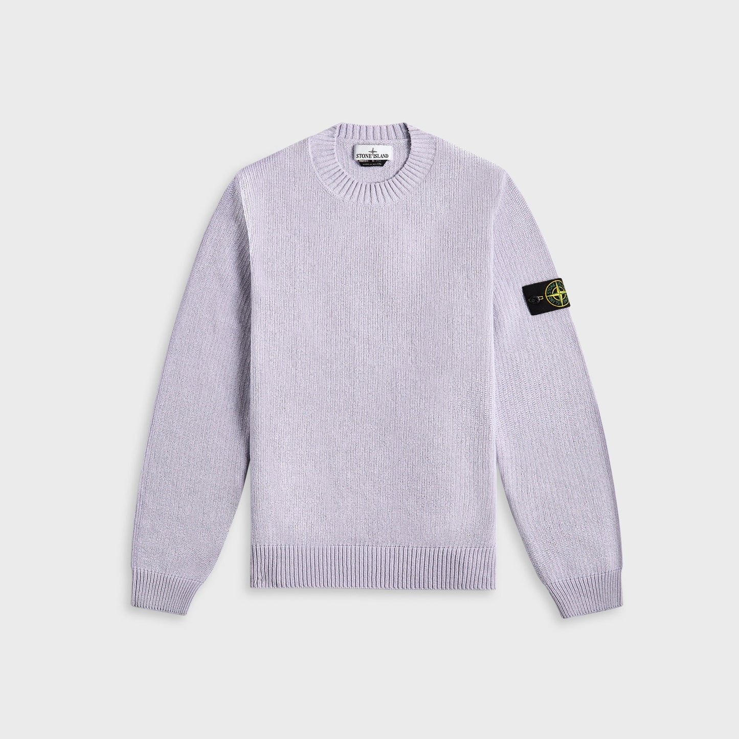 Stone Island Raw Hand Cotton Crewneck - Lilac