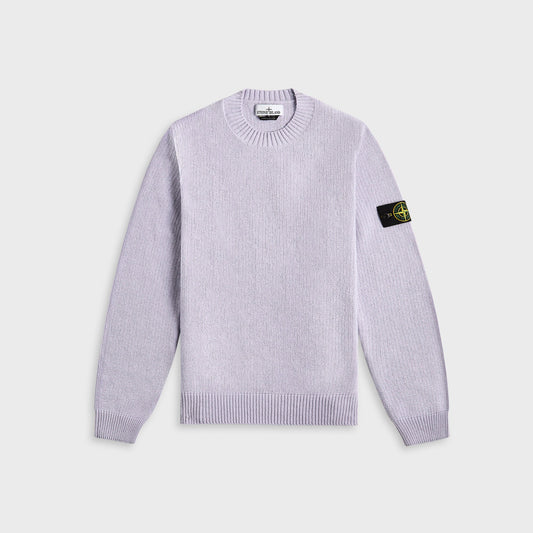 Stone Island Raw Hand Cotton Crewneck - Lilac