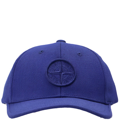 Stone Island Blue Embroidered Cap