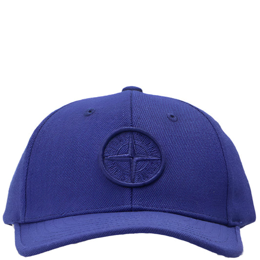 Stone Island Blue Embroidered Cap
