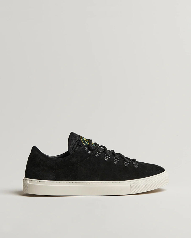 Low Top Suede Sneakers - Black