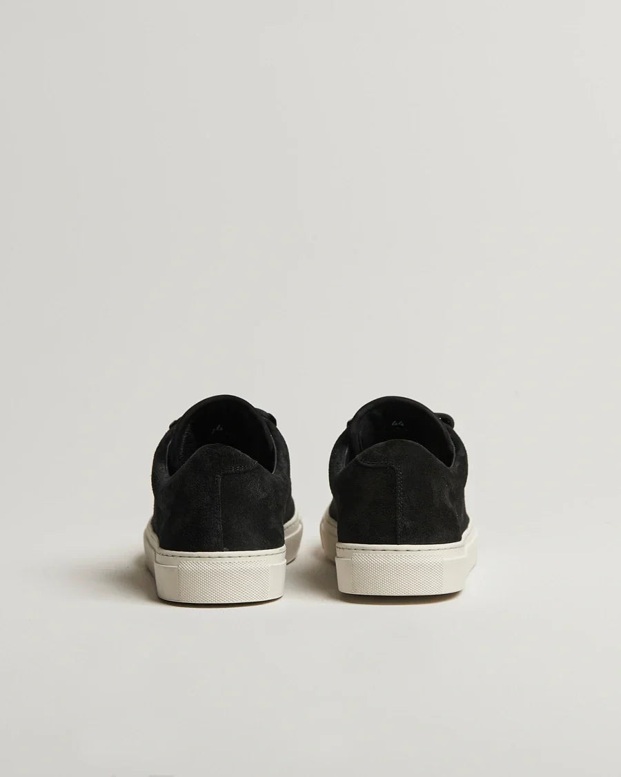Low Top Suede Sneakers - Black