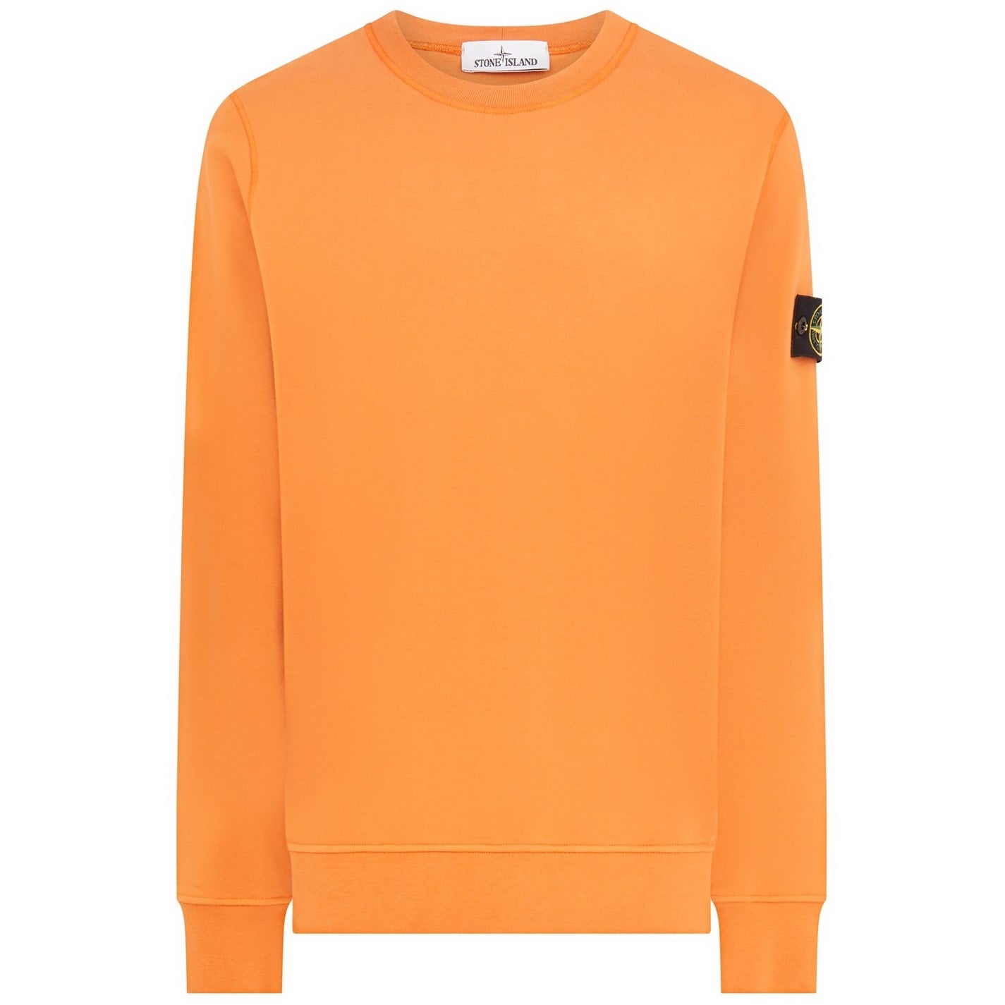 Stone Island Orange Garment Dyed Sweatshirt
