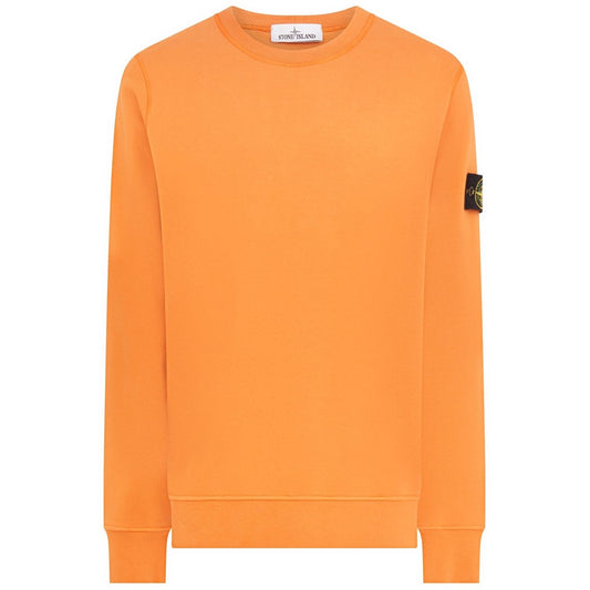 Stone Island Orange Garment Dyed Sweatshirt
