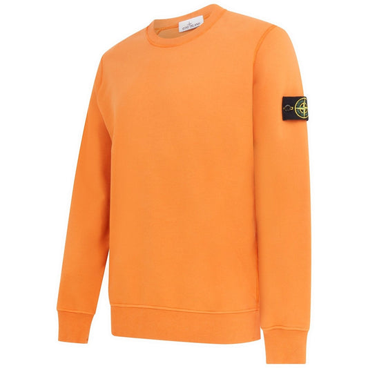 Stone Island Orange Garment Dyed Sweatshirt