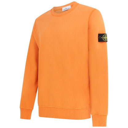 Stone Island Orange Garment Dyed Sweatshirt