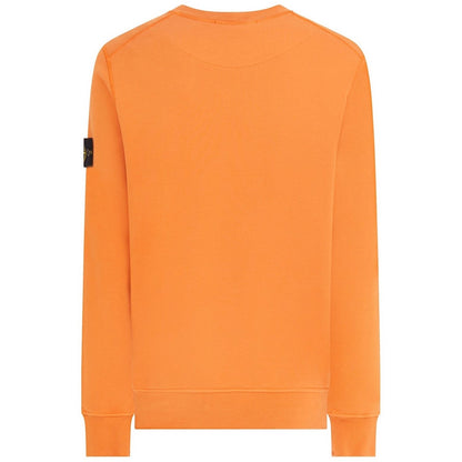 Stone Island Orange Garment Dyed Sweatshirt
