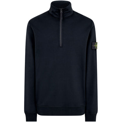 Stone Island Navy 1/4 Zip Sweatshirt