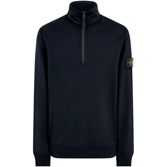 Stone Island Navy 1/4 Zip Sweatshirt