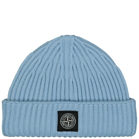 Stone Island Logo-Appliquéd Ribbed Wool Beanie