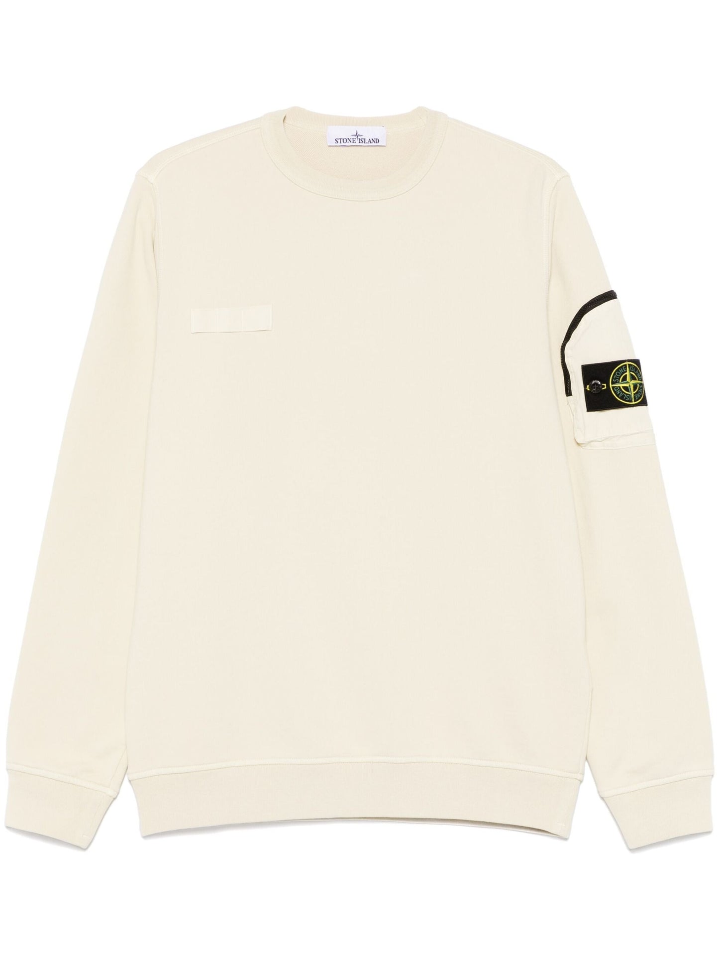 Sweatshirt with badge application