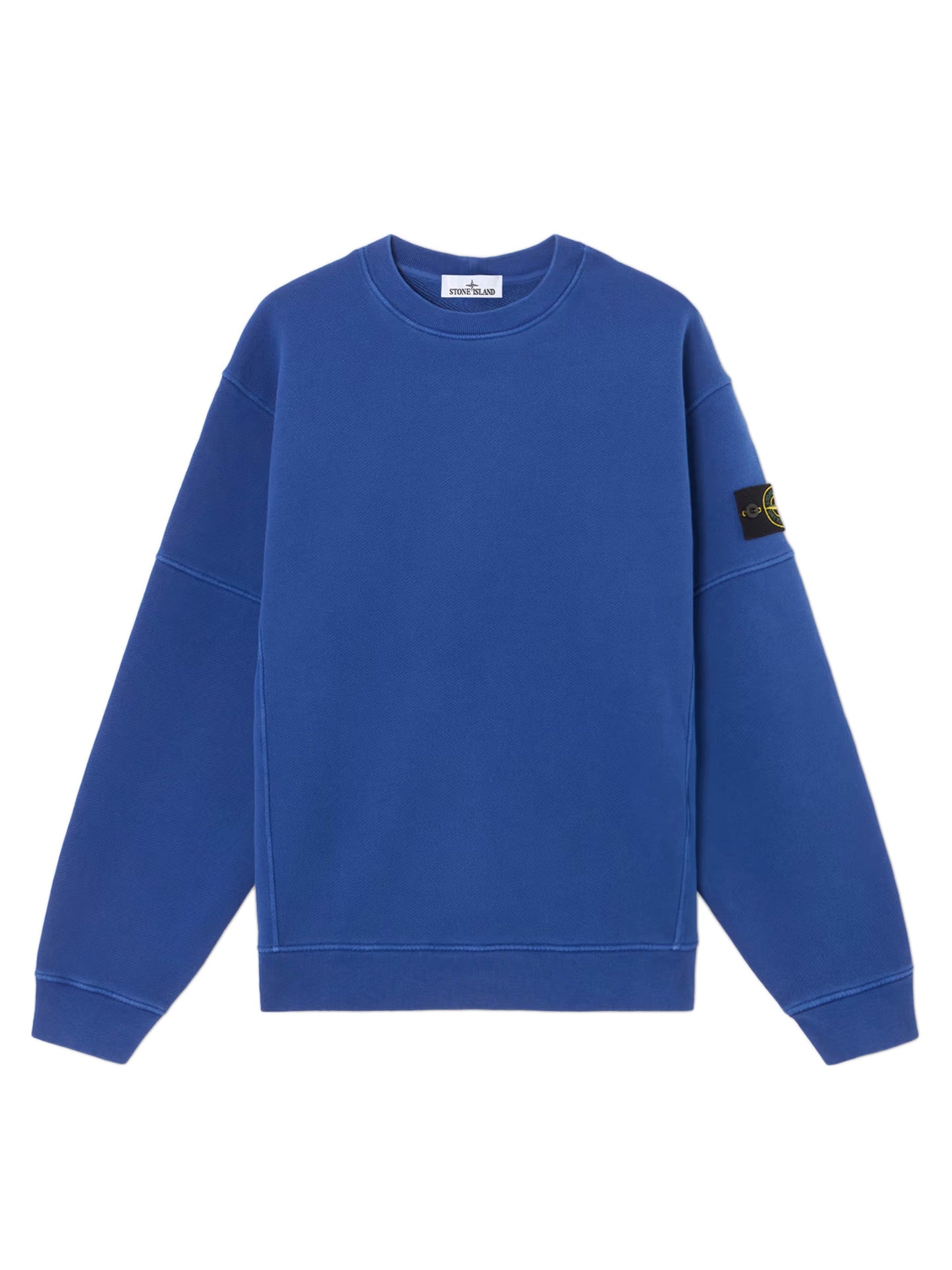 Sweatshirt with visible stitching