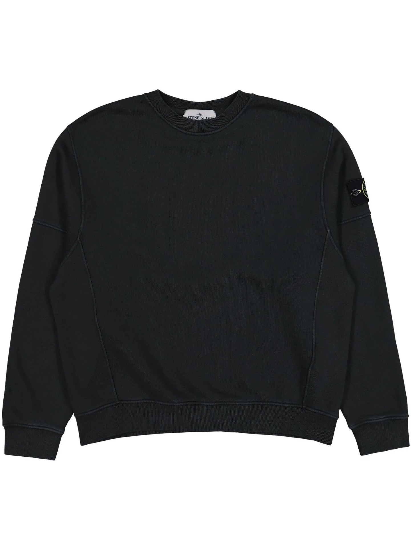 Sweatshirt with visible stitching