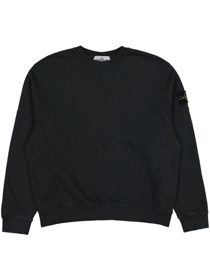 Sweatshirt with visible stitching