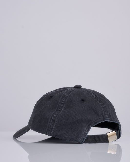 Stone Island Brushed Gabardine Logo Cap Black