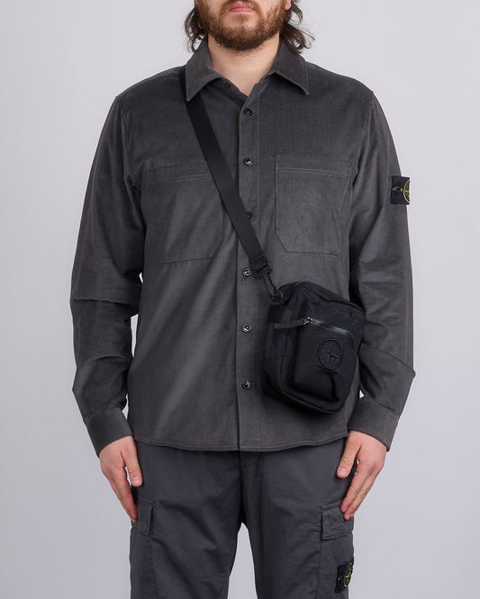 Stone Island Econyl Nylon Metal Crossbody Bag Black