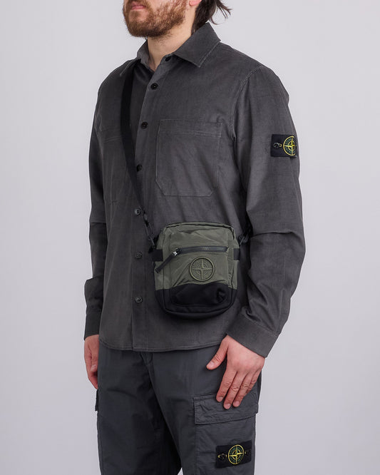 Stone Island Econyl Nylon Metal Crossbody Bag Musk
