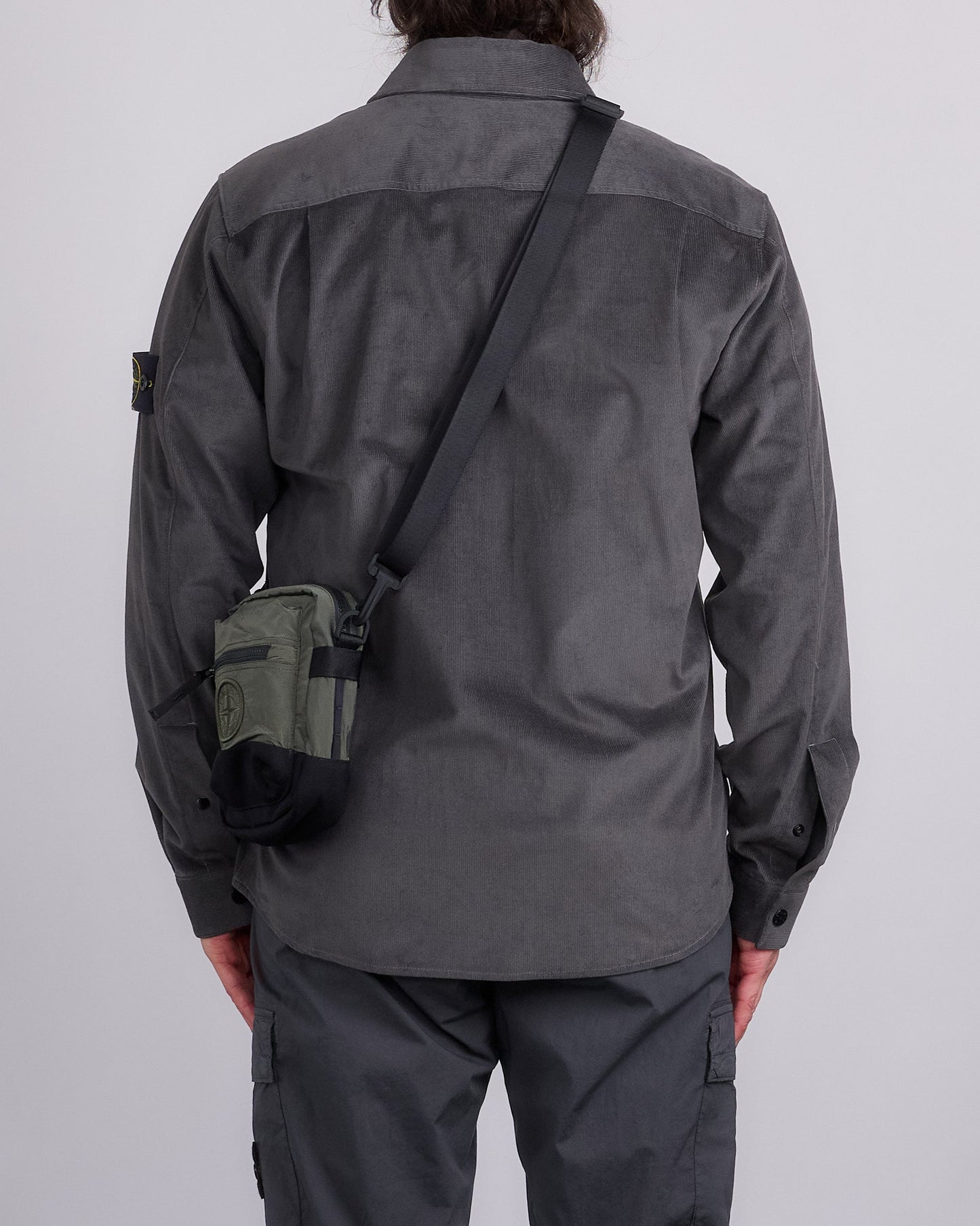 Stone Island Econyl Nylon Metal Crossbody Bag Musk