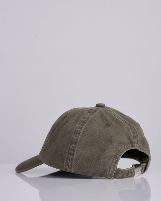 Stone Island Brushed Gabardine Logo Cap Military Green