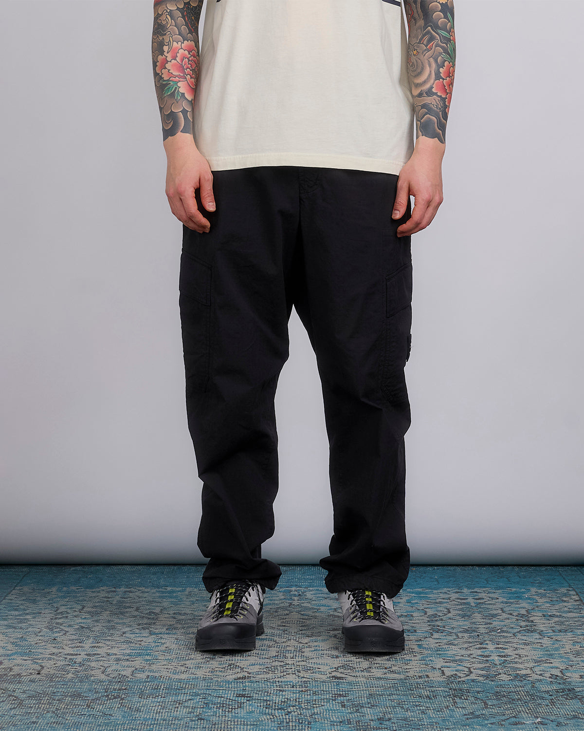 Stone Island Stretch Ripstop-TC Cargo Pant Black
