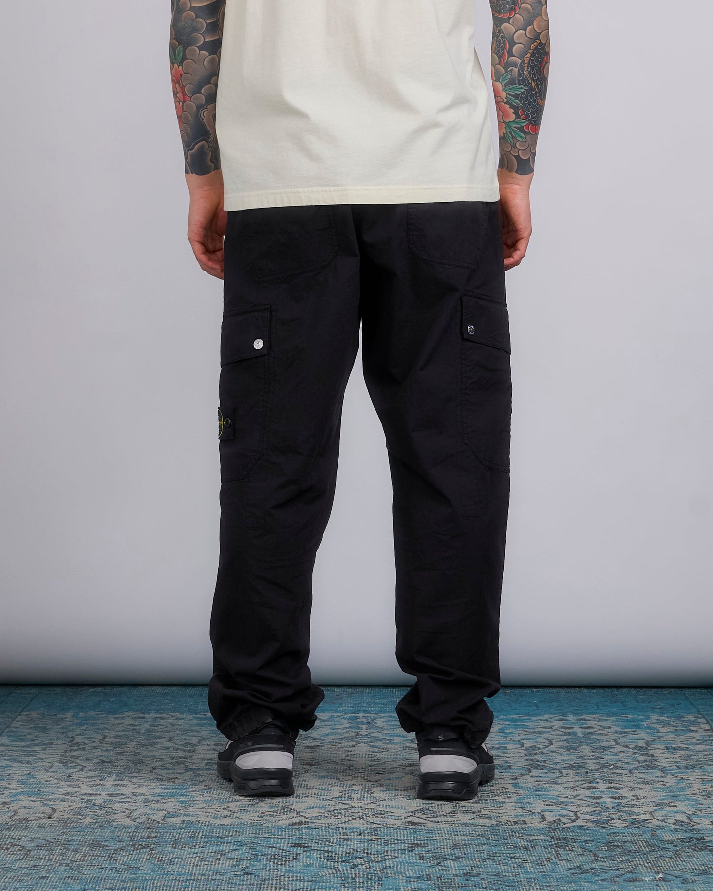 Stone Island Stretch Ripstop-TC Cargo Pant Black