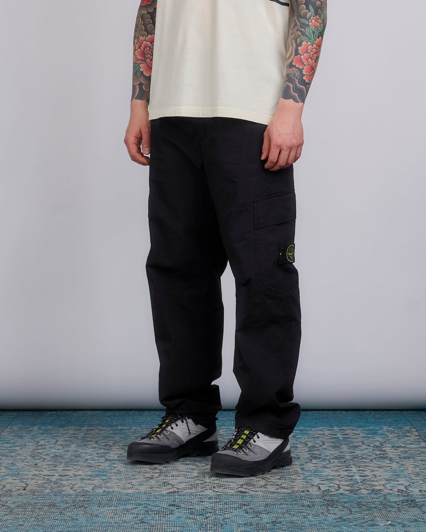 Stone Island Stretch Ripstop-TC Cargo Pant Black