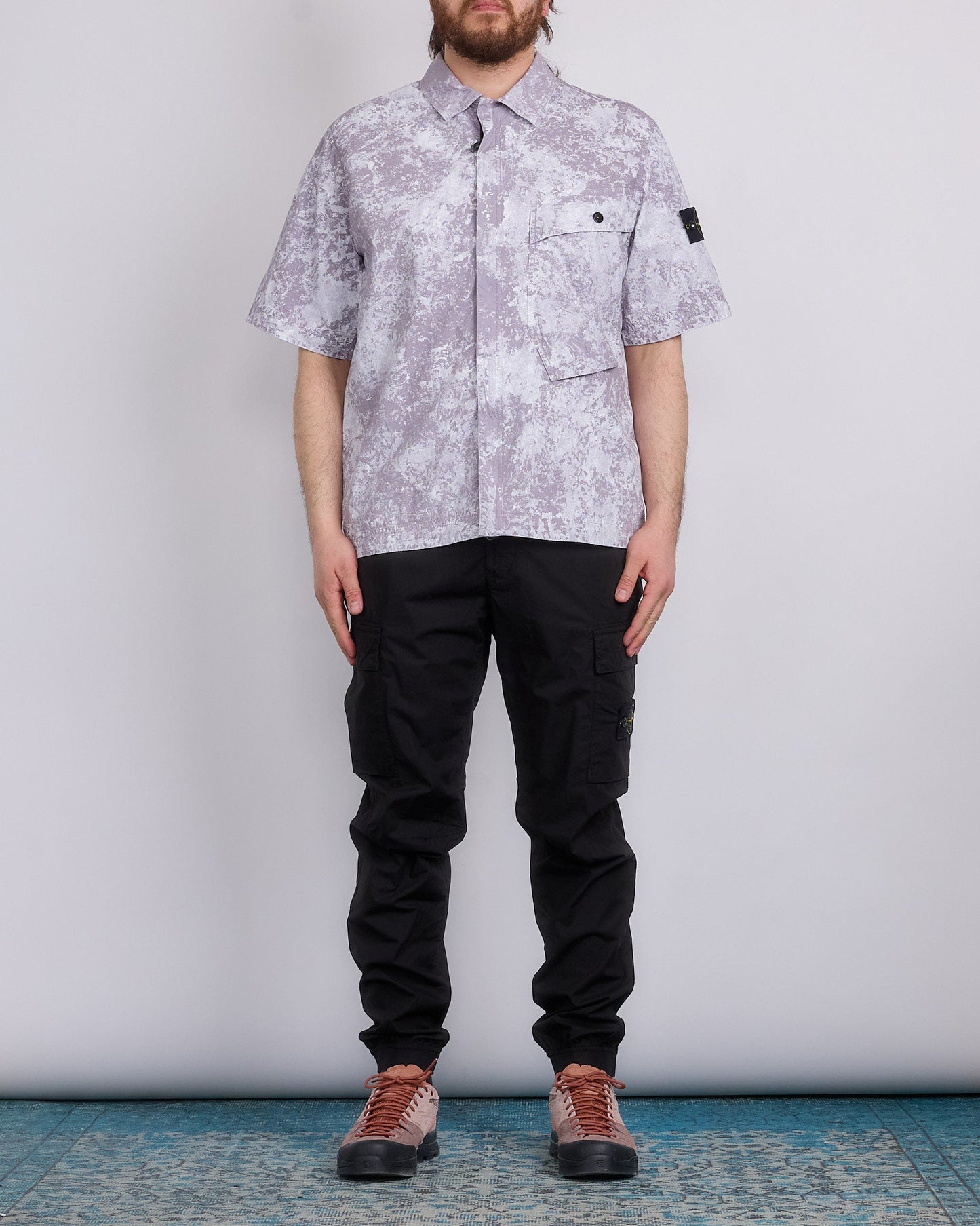 Stone Island Tela Stretch Parachute Cargo Pant Black