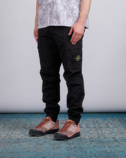 Stone Island Tela Stretch Parachute Cargo Pant Black