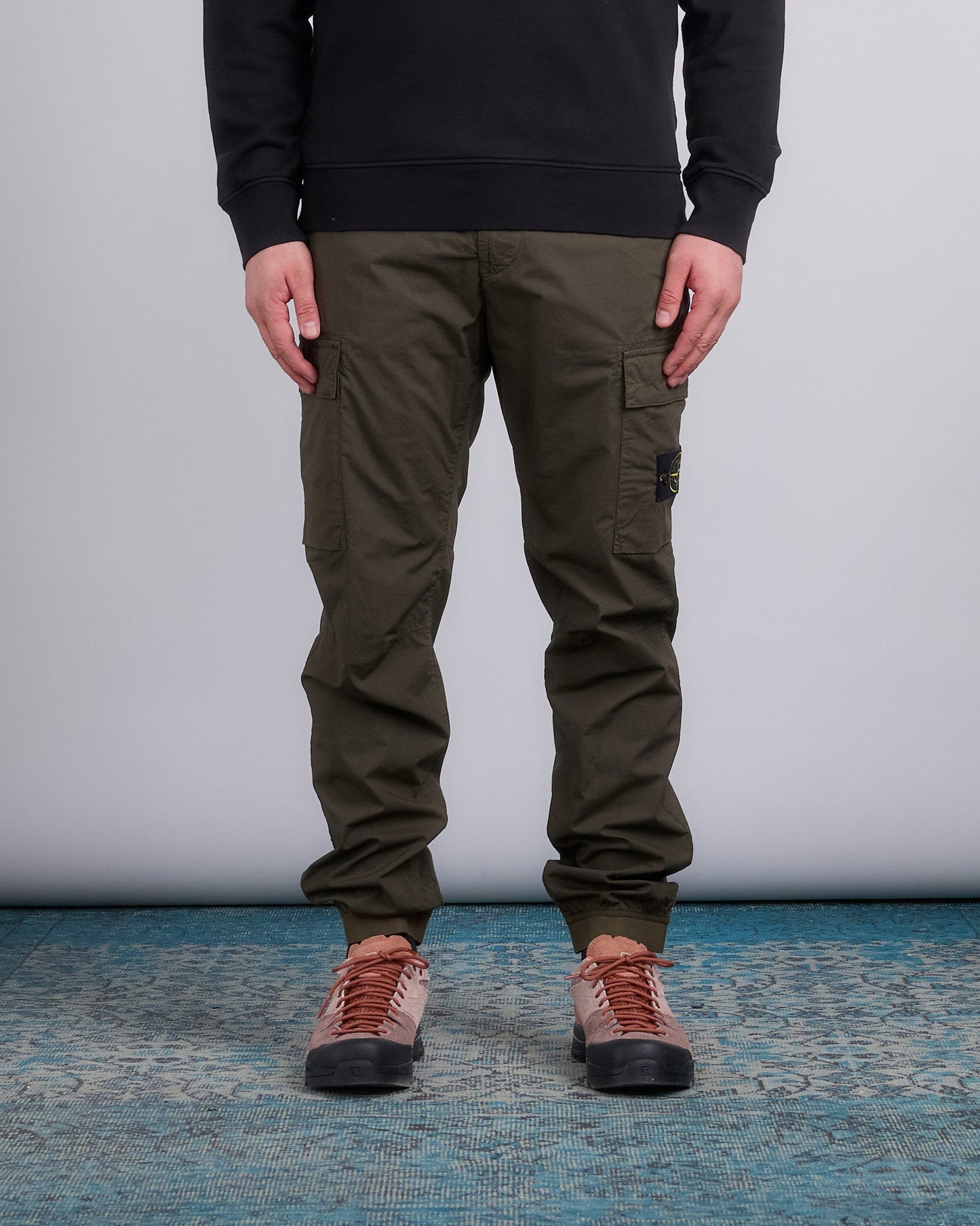 Stone Island Tela Stretch Parachute Cargo Pant Military