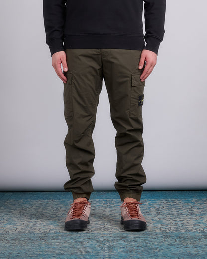 Stone Island Tela Stretch Parachute Cargo Pant Military