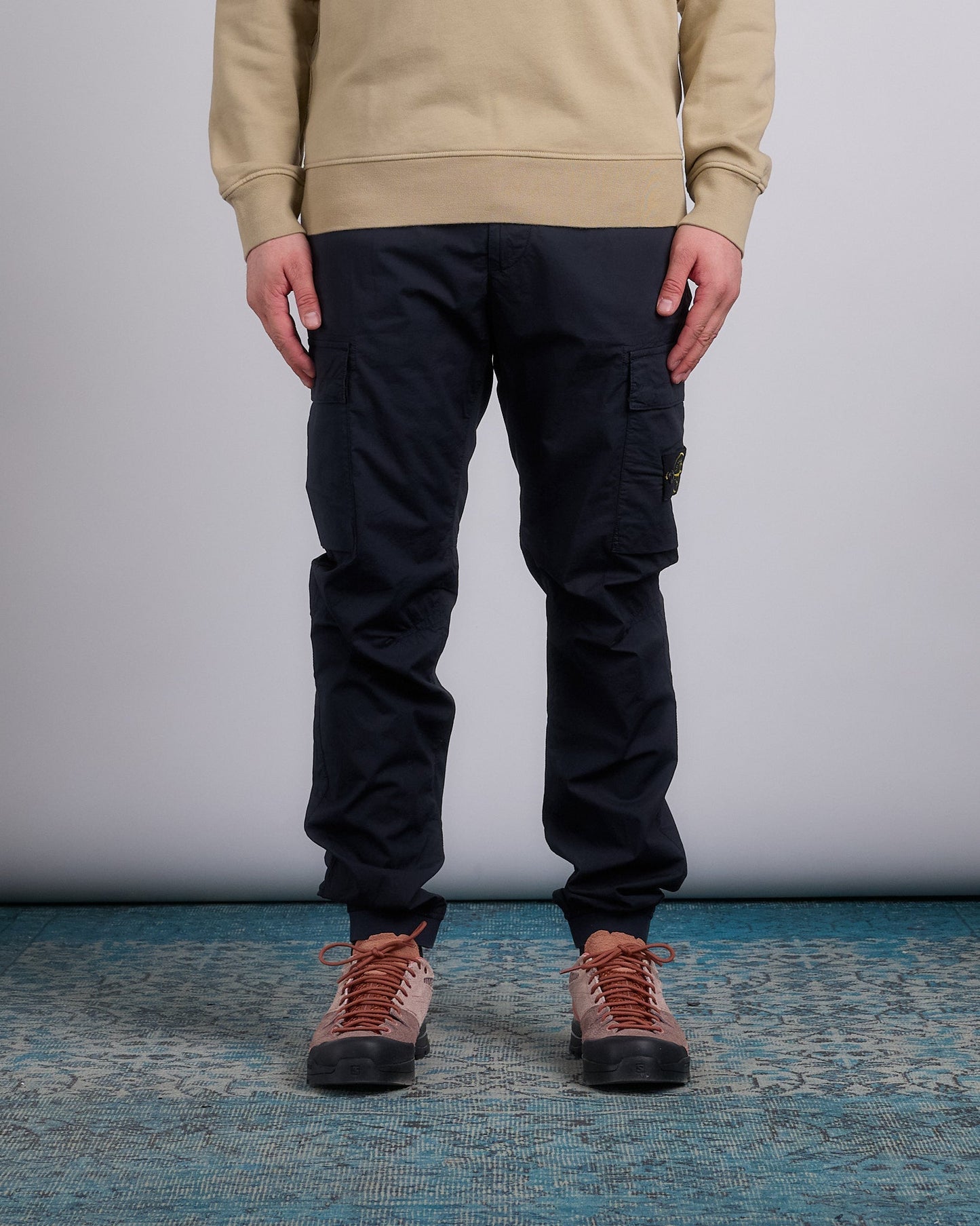 Stone Island Tela Stretch Parachute Cargo Pant Navy Blue