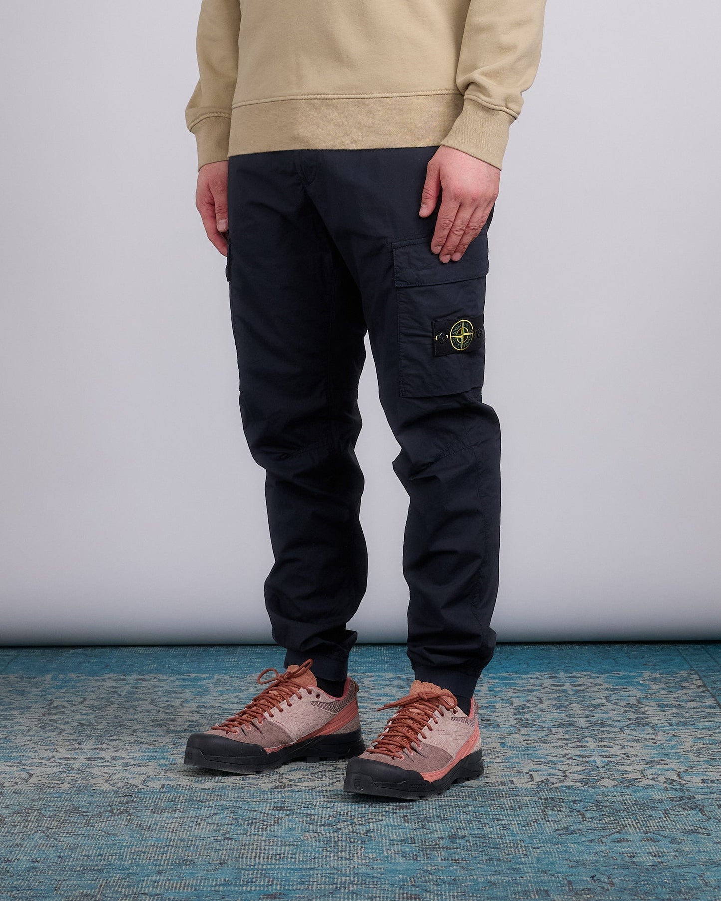 Stone Island Tela Stretch Parachute Cargo Pant Navy Blue