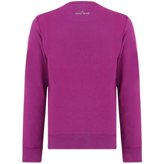Stone Island Purple Large Logo Sweatshirt