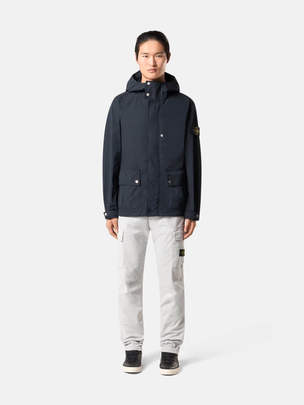 4100006 Hooded Jacket in Micro Twill