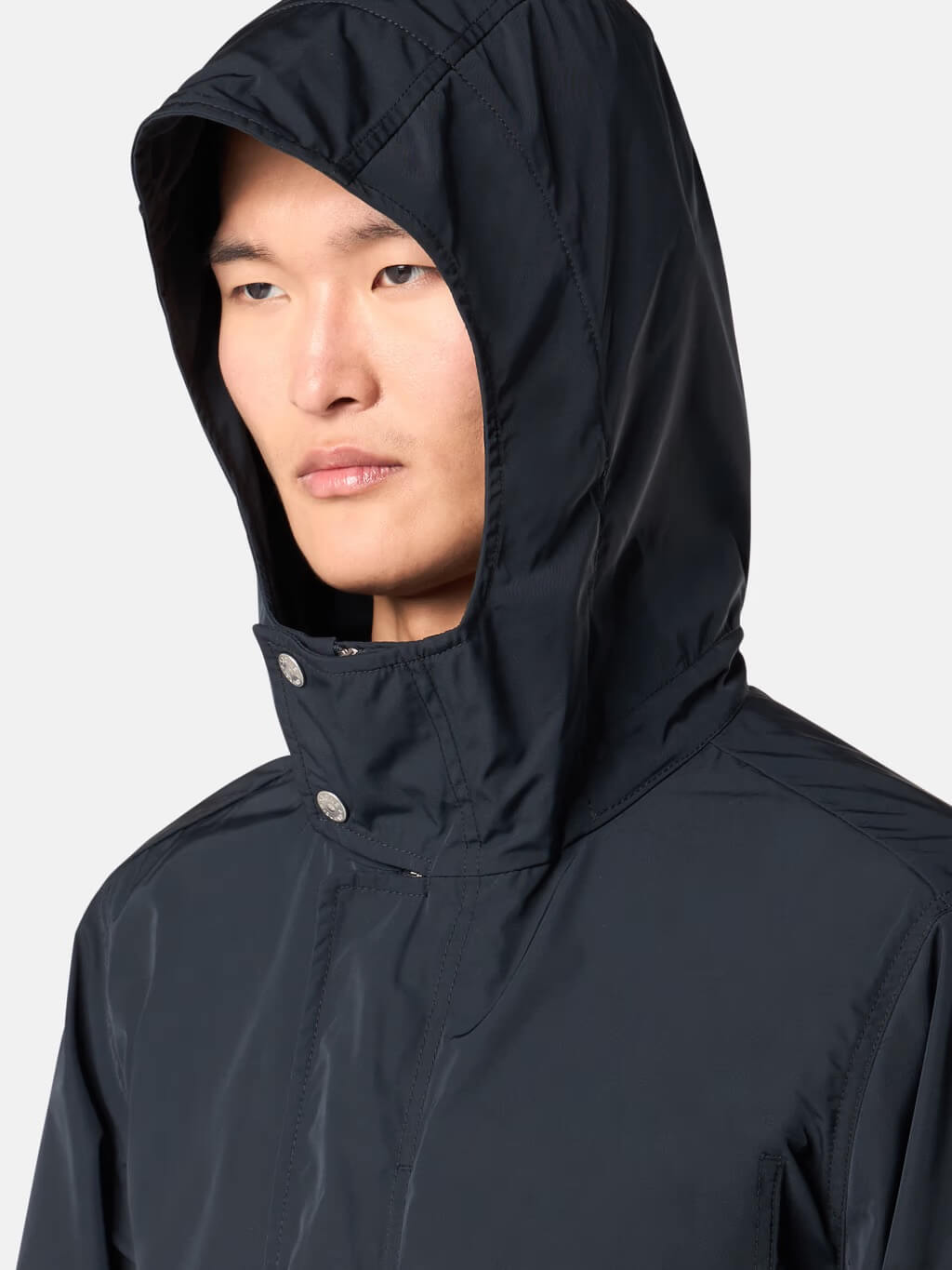 4100006 Hooded Jacket in Micro Twill