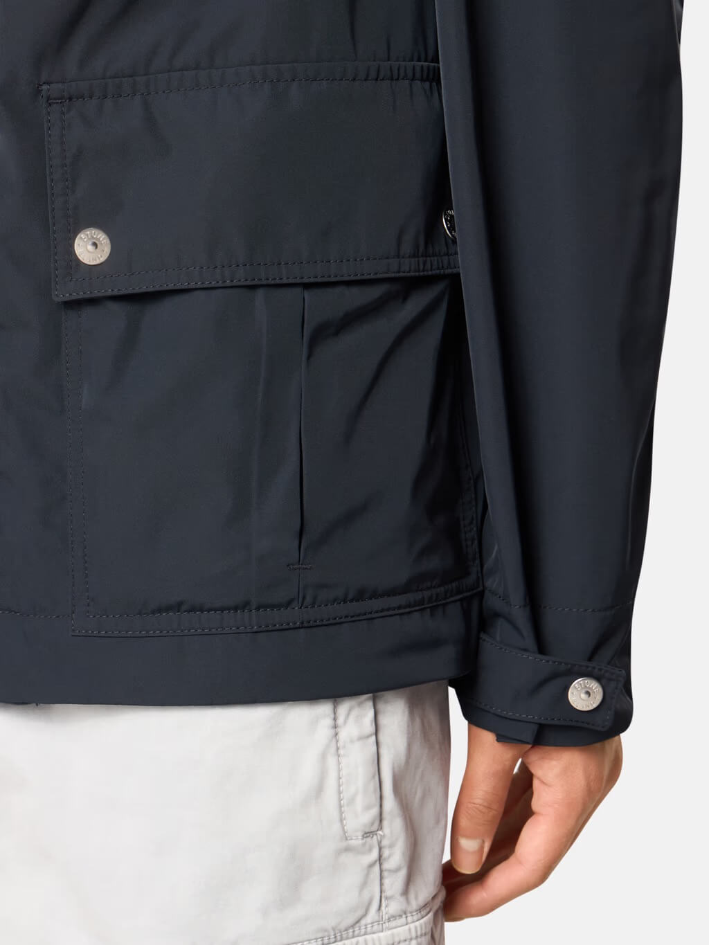 4100006 Hooded Jacket in Micro Twill