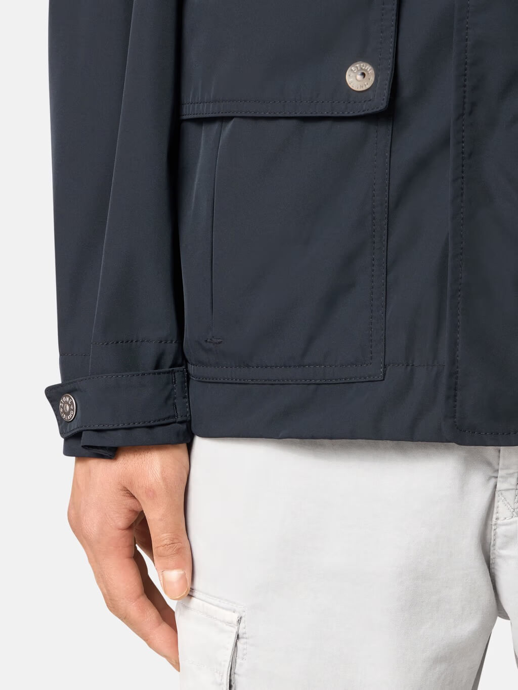 4100006 Hooded Jacket in Micro Twill