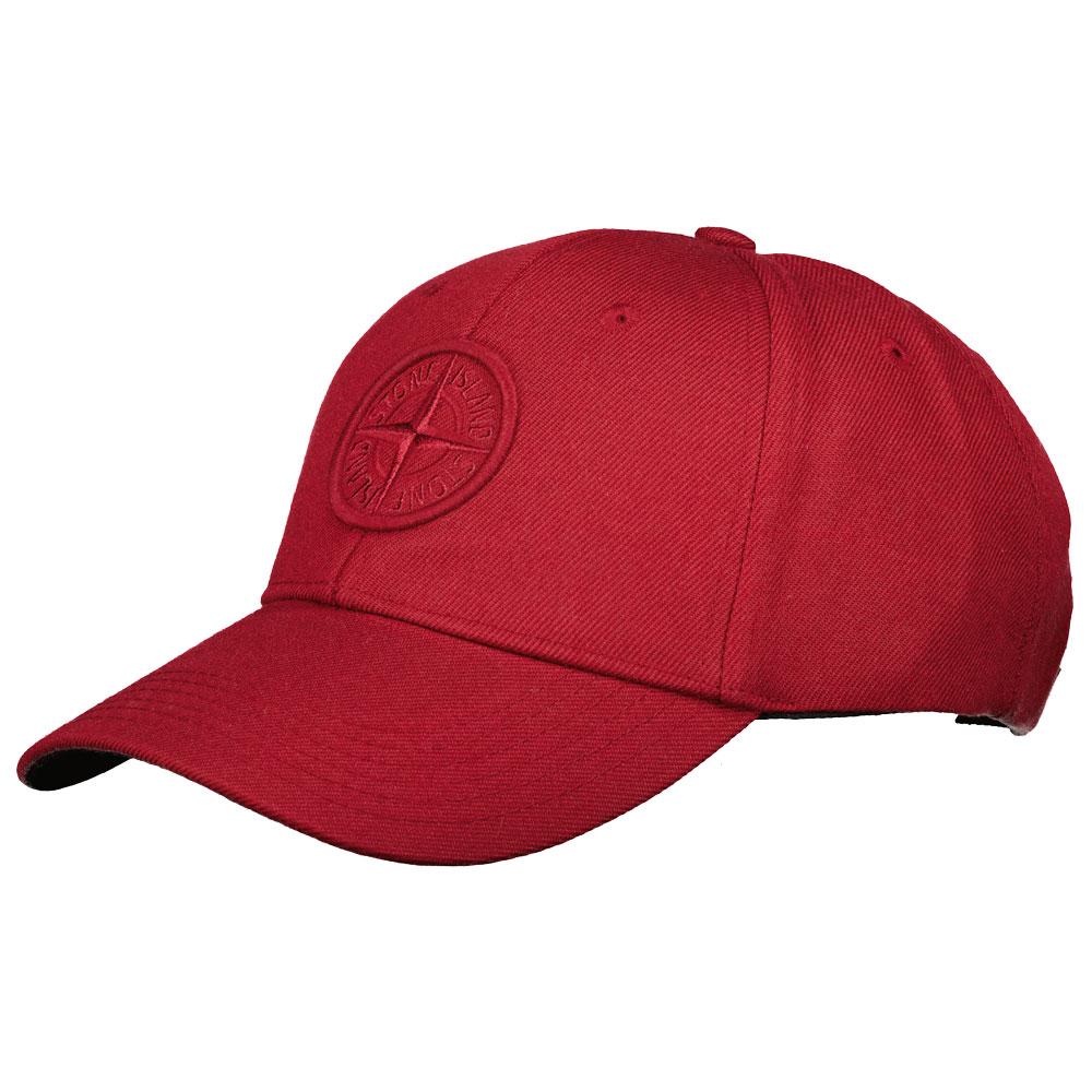 Stone Island Cherry Embroidered Logo Cap