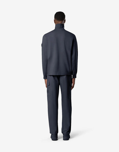 Stone Island Ghost Blue Half-Snap Sweatshirt