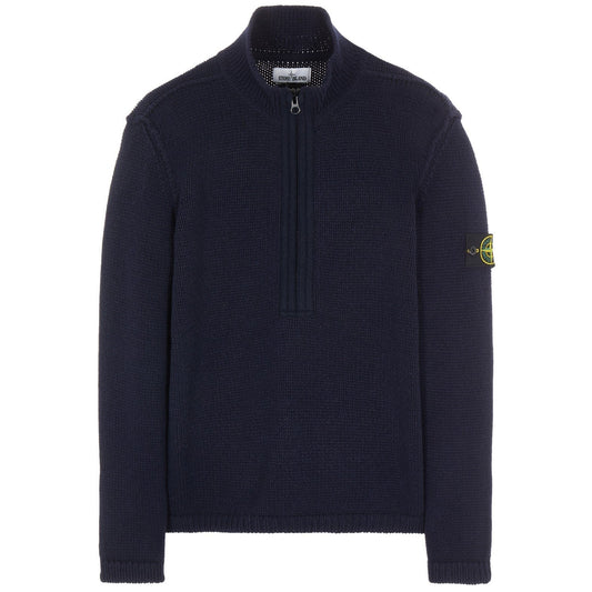 Stone Island Navy Lambswool Knit
