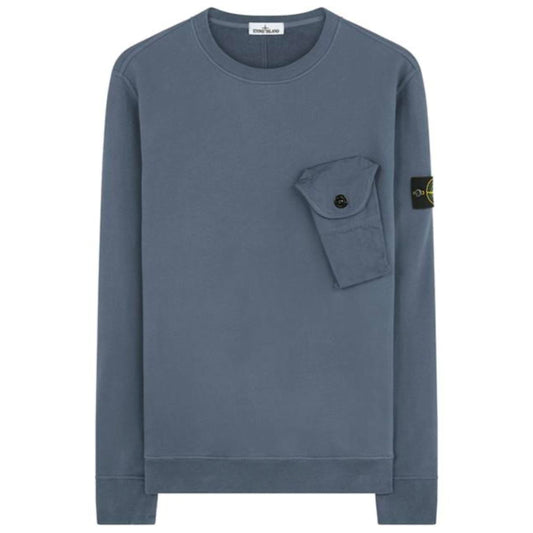 Stone Island Powder Blue Pocket Sweatshirt