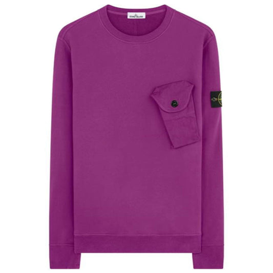 Stone Island Purple Pocket Sweatshirt